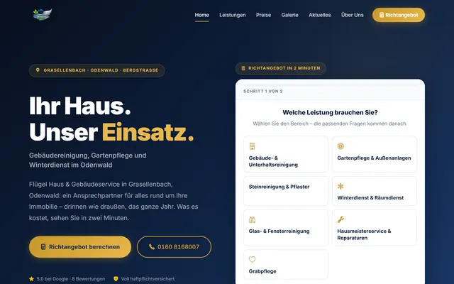 Startseite von Flügel Haus & Gebäudeservice